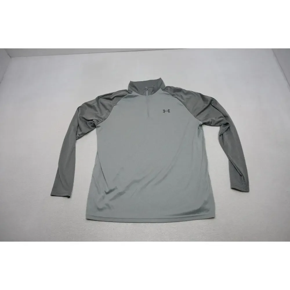 Under Armour 1/4 Zip Jacket Performance Loose‎ Athletic Gray Mens Sz XL